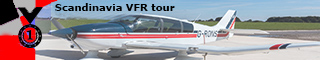 For completing the Tour: Scandinavian VFR tour.